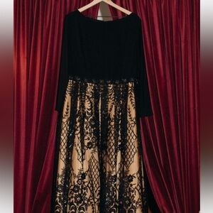 Long Sleeve Lace A-Line Gown
